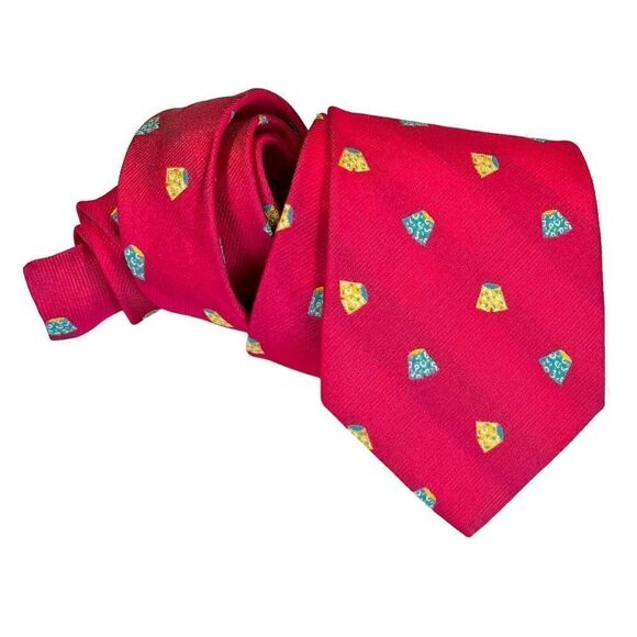 Brooks Brothers Makers And Merchants Dark Pink Men’s Silk Tie Swim Trunks Boxes - Picture 1 of 9